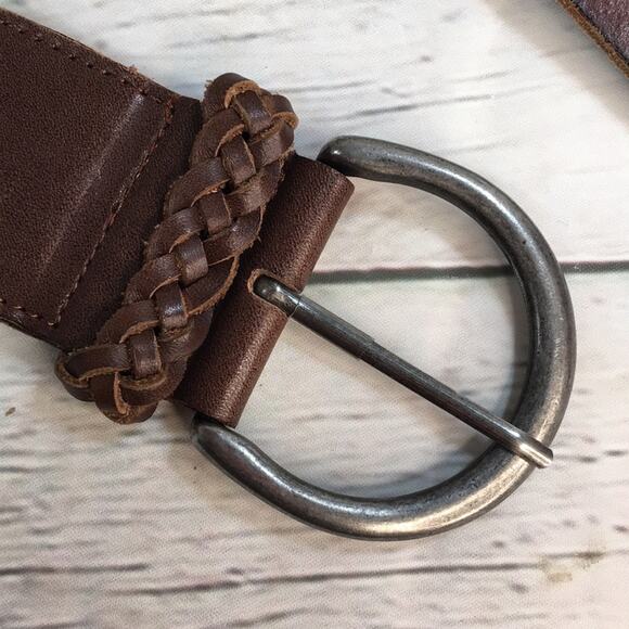 Promod Leather Belt Made in Italy Size‎ Medium Brown Boho - Picture 3 of 6